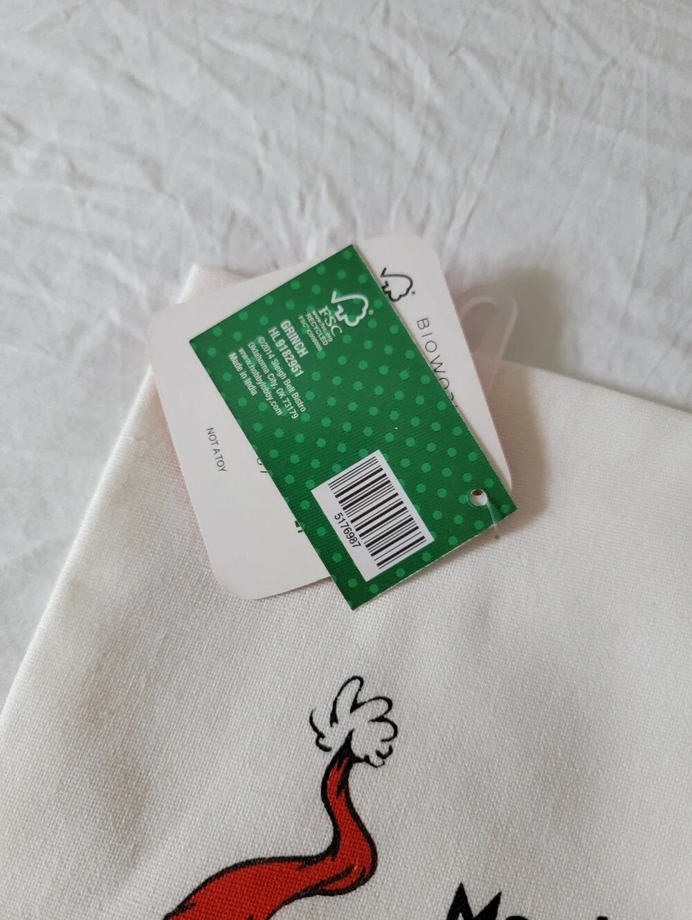 The Grinch Red & Green Holiday Kitchen Towel by BIOWORLD